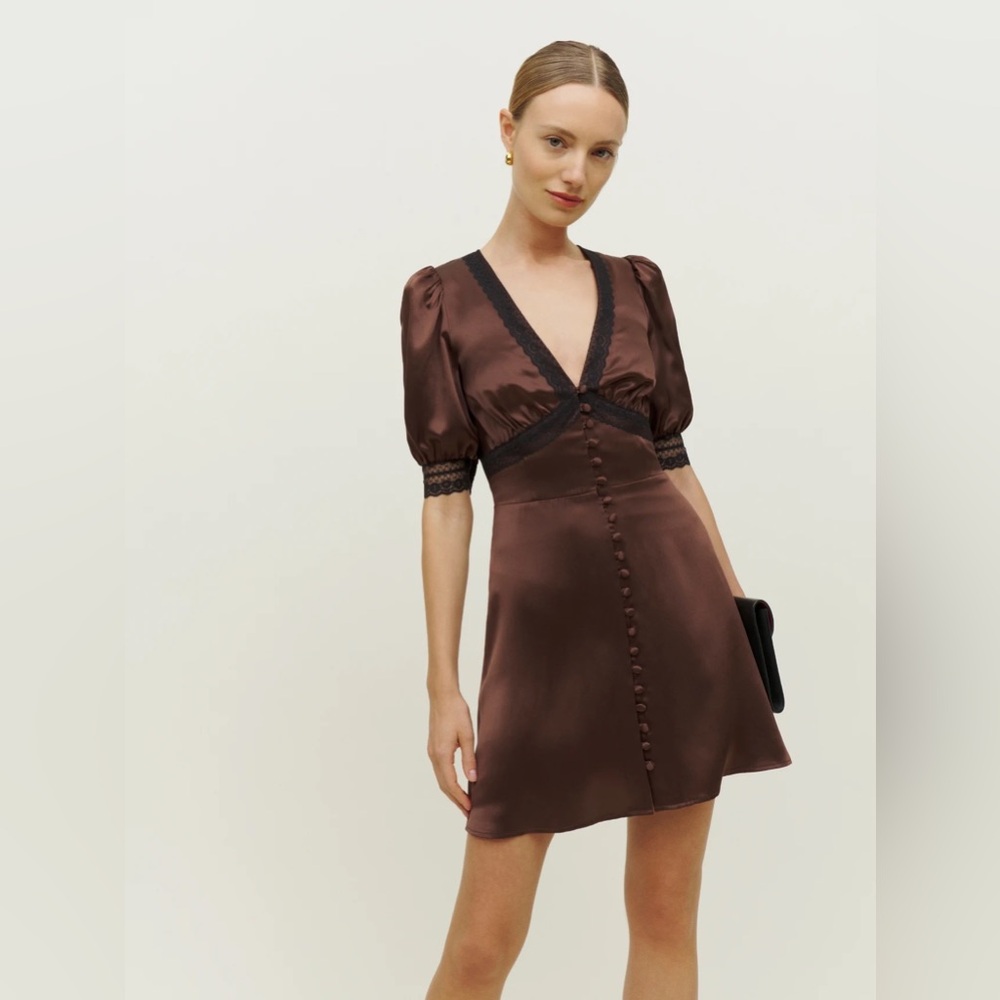 Reformation Brigitta Silk Dress